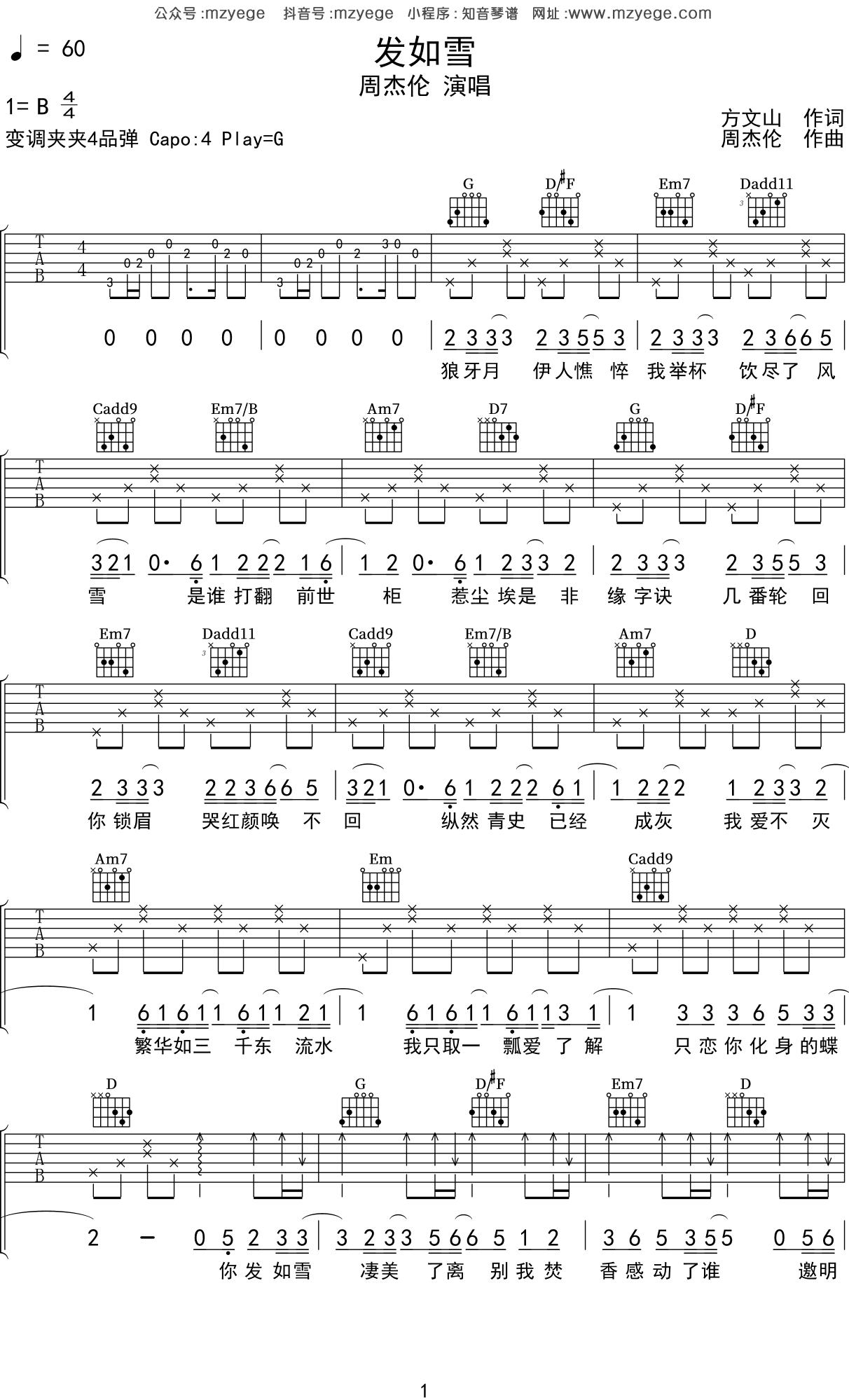 念想吉他谱吉他谱歌曲全集-简单六线简单吉他谱大全-吉它坊